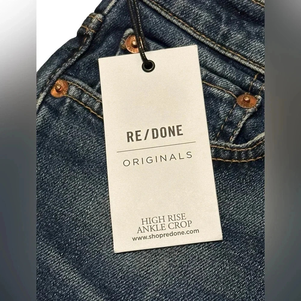RE/DONE NWT high rise ankle crop jeans - Picture 4 of 6